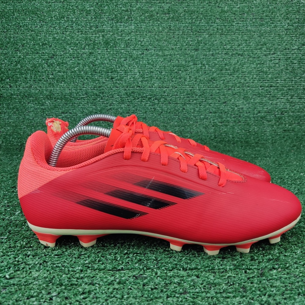 Adidas Soccer Cleats Mens 9.5 Red X Speedflow.4 FxG FY3293 Flexible Ground Shoes